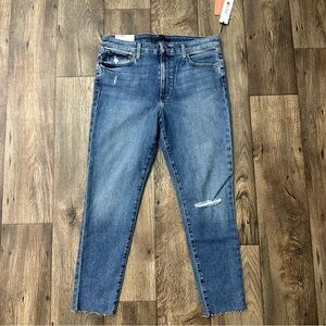 Joe’s The Charlie High Rise Skinny Crop Blue Denim Jeans Womens Size 31
